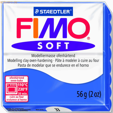 Staedtler Modelliermasse Fimo soft 56g brillantblau