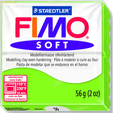 Staedtler Modelliermasse Fimo soft 56g apfelgrn