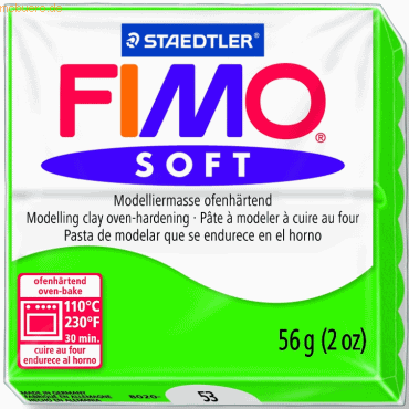 Staedtler Modelliermasse Fimo soft 56g tropischgrn