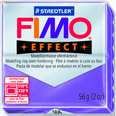 Staedtler Modelliermasse Fimo soft 56g lila transparent