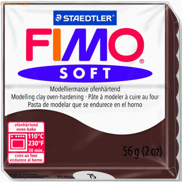 Staedtler Modelliermasse Fimo soft 56g schokolade
