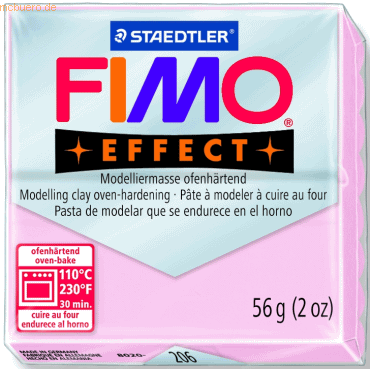 6 x Staedtler Modelliermasse Fimo effect Kunststoff 56 g rosenquarz No
