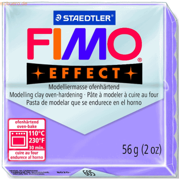 6 x Staedtler Modelliermasse Fimo effect Kunststoff 56 g flieder Norma