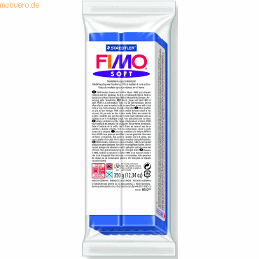 Staedtler Modelliermasse Fimo soft 350g brillantblau