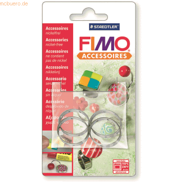 5 x Staedtler Fimo Schmuck runde Fassung 25mm