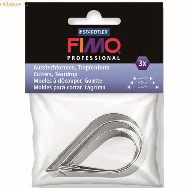 Staedtler Ausstechform Fimo professional Schmuck Tropfenform VE=3 Stc