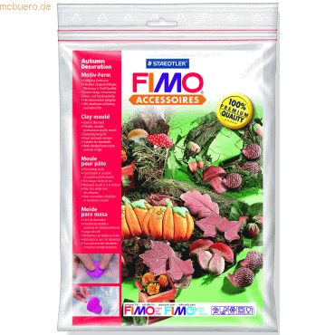 Staedtler Fimo mould Herbstdekoration 10 Motive ca. 6x7cm