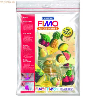 Staedtler Fimo mould Obst 14 Motive ca. 5x3cm