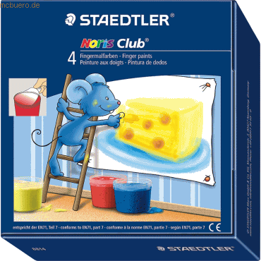 Staedtler Fingermalfarbe Noris Club 4-er Etui