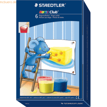 Staedtler Fingermalfarbe Noris Club 6-er Etui