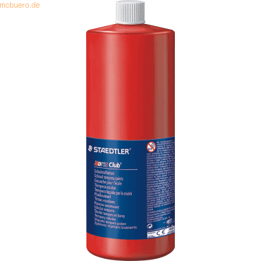 Staedtler Schulmalfarbe Noris Club 1l rot
