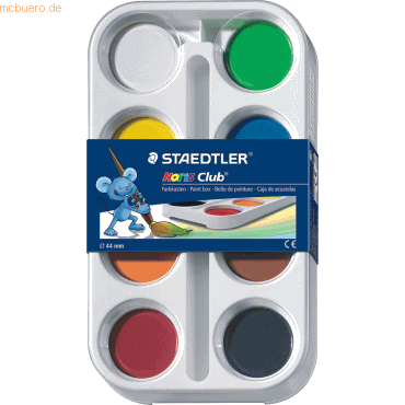 3 x Staedtler Farbkasten Farbtablette NC 44mm
