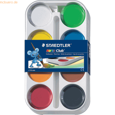 3 x Staedtler Farbkasten Farbtablette NC 55mm