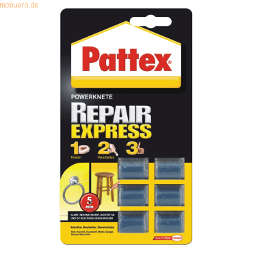 6 x Pattex Powerknete Repair Express 6x5g
