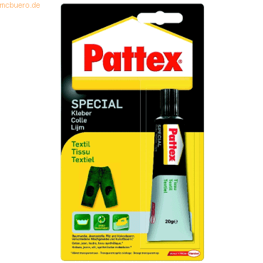 6 x Pattex Spezialkleber Textil 20g