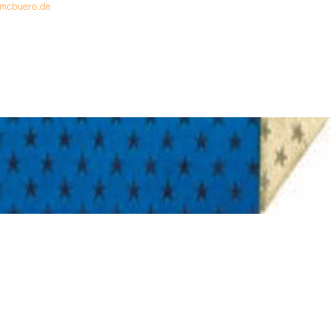 Staufen Alu-Doppelfolie geprgt 50cmx10m blau/gold