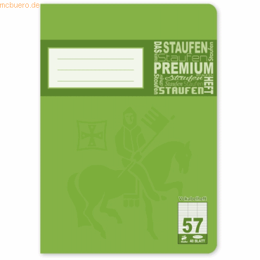 10 x Staufen Vokabelheft Premium A5 40 Blatt 2 Trennlinien