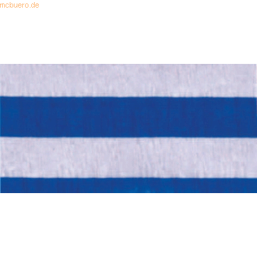10 x Staufen Krepppapier Motiv 35g/qm 50cmx250cm Streifen blau auf wei