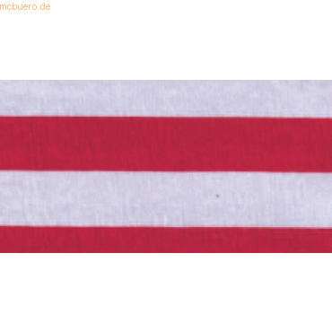10 x Staufen Krepppapier Motiv 35g/qm 50cmx250cm Streifen rot auf wei