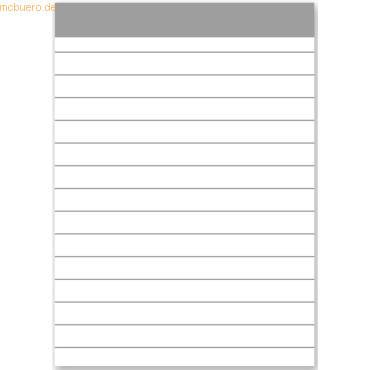 20 x Staufen Notizblock A7 ohne Deckblatt liniert 50 Blatt
