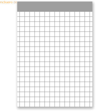 20 x Staufen Notizblock A7 ohne Deckblatt kariert 50 Blatt