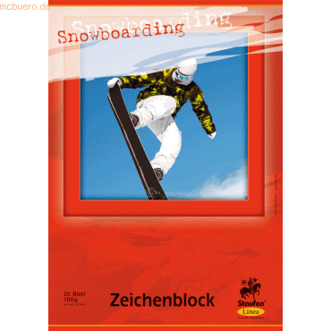 Staufen Zeichenblock Linea A3 100g/qm 20 Blatt