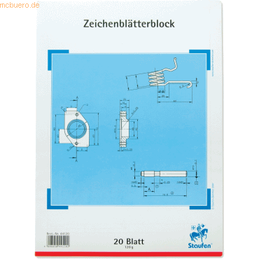 Staufen Zeichenblock Technisch A4 120g/qm 20 Blatt