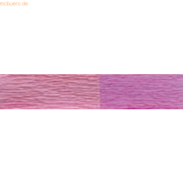 200 x Staufen Krepppapier Gloria Doublette 90g/qm 25x125cm hellrosa/pi
