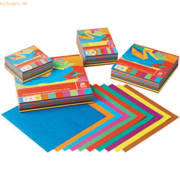 Staufen Faltbltter tauchgefrbt 60g/qm 10x15cm VE=500 Bogen sortiert