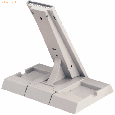 Styro Sichttafelhalter styrofolder Tischerversion ohne Mappen lichtgra