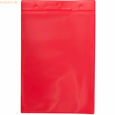 Tarifold Pro Kennzeichnungshülle A4 rot PVC VE=10 Stück