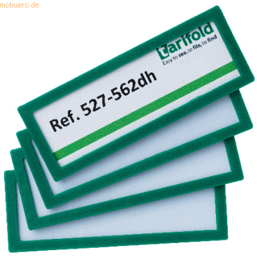 5 x Tarifold Inforahmen 120X45mm magnetisch Kunststoff 4 Stck grn