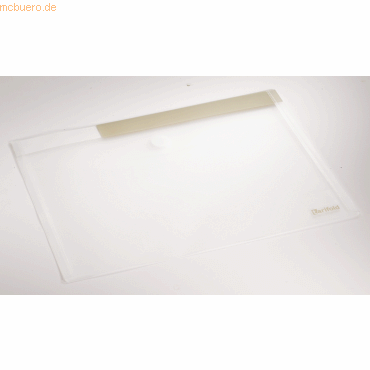 Tarifold Dokumententasche A4 PP Klettverschluss transparent 5 Stück