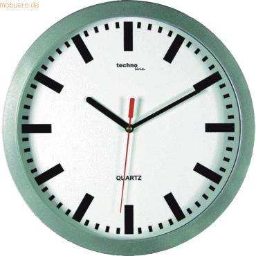 Techno Quarzwanduhr WT 7800 silber