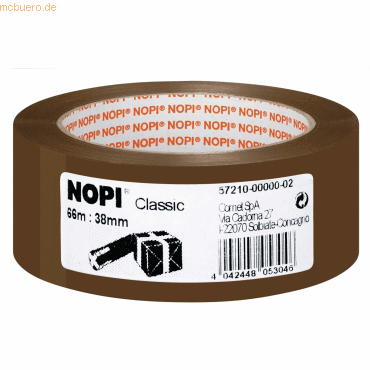 Tesa Packband Nopipack Classic 38mmx66m PP braun