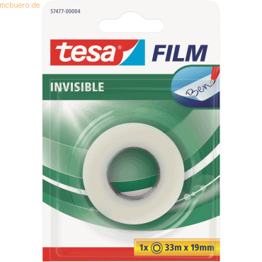 6 x Tesa Klebefilm tesafilm matt-unsichtbar 19mmx33m Blister