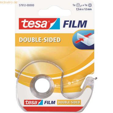 10 x Tesa Klebefilm tesafilm doppelseitig 12mmx7,5m im Einwegabroller