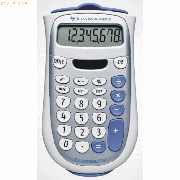 Texas Instruments Taschenrechner TI-1706 SV 8-stellig Batteriebetrieb