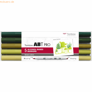 Tombow Dual-Fasermaler ABT Pro Keilspitze/Pinselspitze Alkoholbasis VE