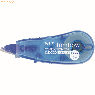 Tombow Korrekturroller Mono CCE 4,2mmx6m transparent blau