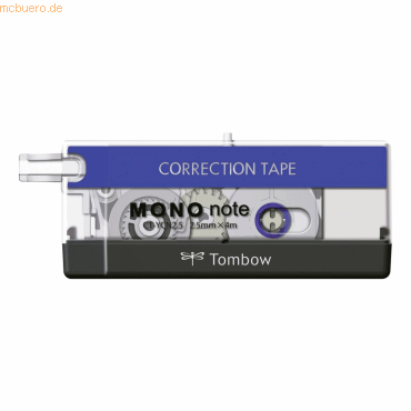 Tombow Korrekturroller Mono Note 2,5x4m schwarz