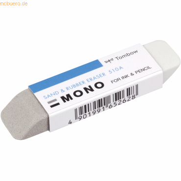 10 x Tombow Radierer Mono sand und rubber Naturkautschuk weiß/grau
