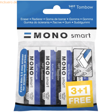 Tombow Radierer Mono smart PVC VE=4 Stück