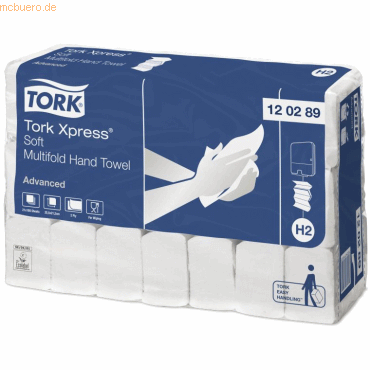 Tork Handtcher Advanced Interfold 2-lagig wei VE=21x180 Stck