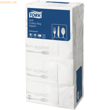 Tork Bestecktaschen Advanced Bon Appetit 40x40cm 3-lagig VE=200 Stck