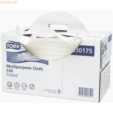 Tork Reinigungstcher Premium 530 1-lagig 38,5x64cm wei VE=120 Tcher