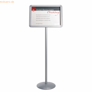 Ultradex Bodenstnder Soft 120cm A3 mit drehbarem Klapprahmen runde Ec
