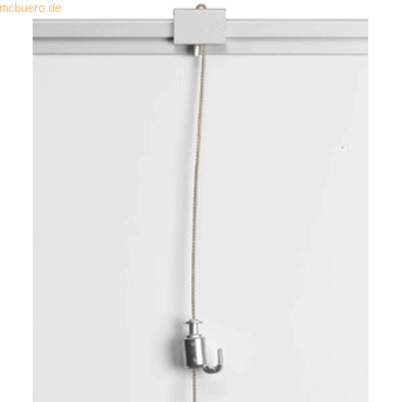 Ultradex Bilderhaken fr Stell- und Trennwandsystem silber stufenlos v