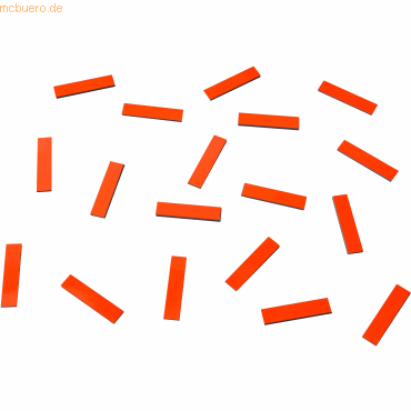 Ultradex Magnetische Abschnitte 40x9x2mm VE=18 Stck rot