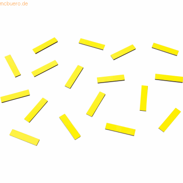 Ultradex Magnetische Abschnitte 40x9x2mm VE=18 Stck zitrone